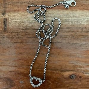 David Yurman Heart Diamond Necklace